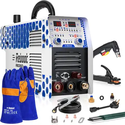 Reboot 7-in-1 Multiprocess Welder 130A, MIG/Flux/Stick/TIG/Plasma, 120V/240V $280 - Brand new in box...