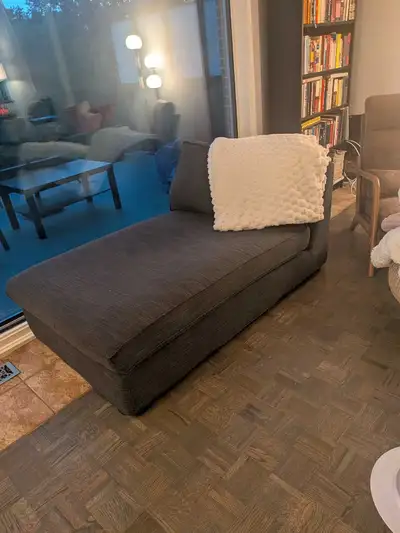 Super comfortable chaise, with additional cover-was $85, View more