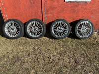 Set of Chrysler wheels and tires 