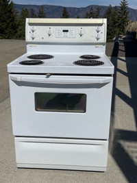 GE self cleaning coil top stove.  