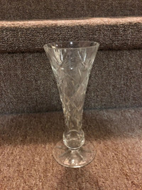 Pin wheel crystal vase