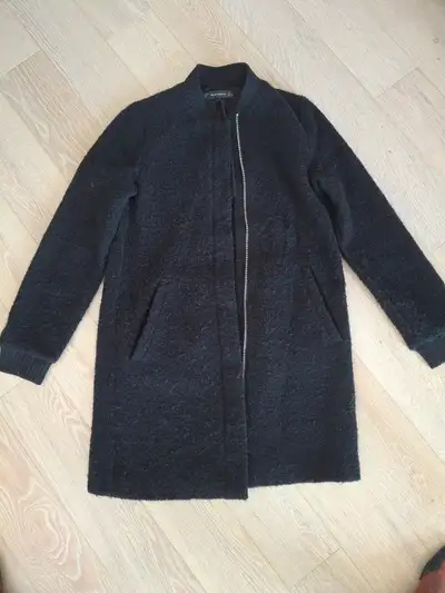 Zara Black Wool Coat - Small, View more