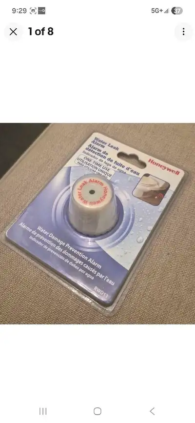 Honeywell RWD11 Water Leak Alarm Damage Prevention, View more