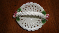 LANZARIN PORCELAIN ROPE BASKET