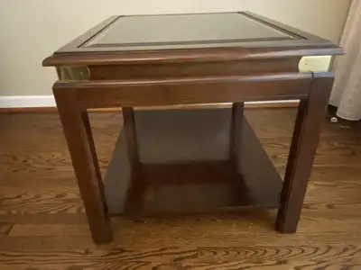 Wood and Glass side table, View more
