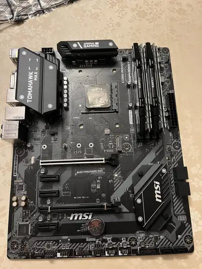 Selling all parts together Ryzen 5600x B450 Tomahawk Max 32gb ddr4 ram 2 different kits. Please see...