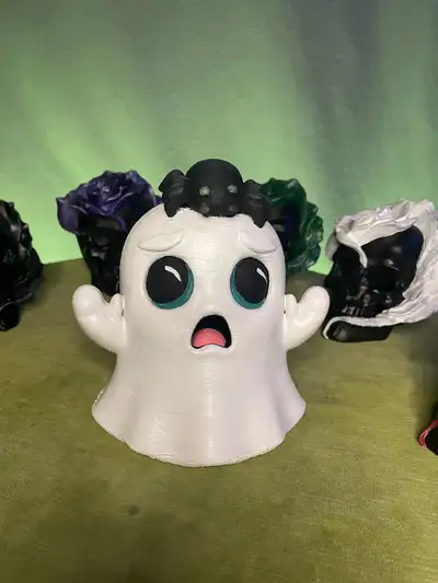 scared ghost 3d printed hand painted , View more
