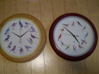 Bird Wall Clocks - Bird Calls Hourly - Quartz- $25 to $15
