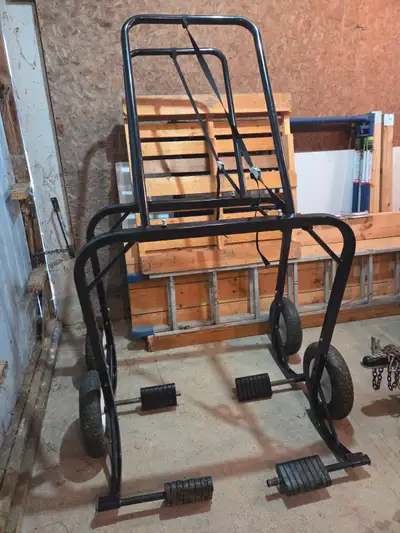 Used snowmobile shop dolly in good condition; two available; price is for each.