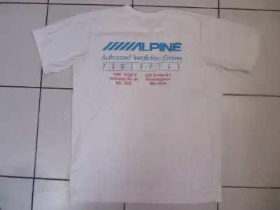 Up for sale is a vintage classic Alpine Power Play Cotton T-Shirt made in Canada in 1990. Part of a...