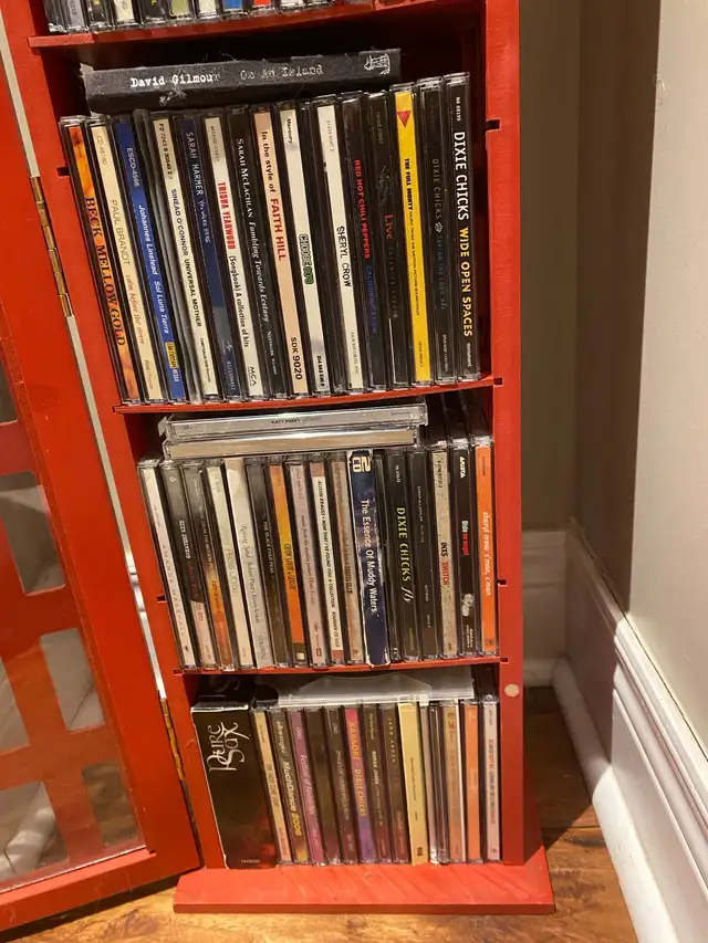 Telephone Booth CD Cabinet plus classic rock CDs in Bookcases & Shelving Units in Oakville / Halton Region - Image 4