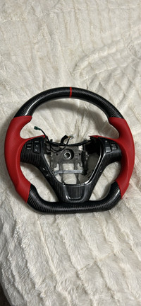 Genesis coupe carbon fibre steering wheel