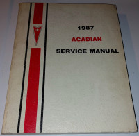 1987 ACADIAN Service Shop Manual
