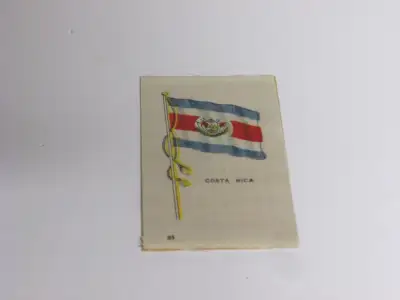 Cigarette silk flag of Costa Rica, View more
