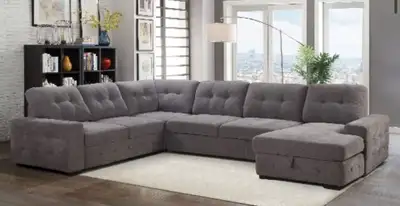 7-Seater Sectional Sofa Bed Up-Lift , View more