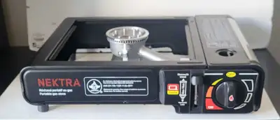 Réchaud à gaz portable NEKTRA + Mallette – NEUF bonbonne non inc, View more