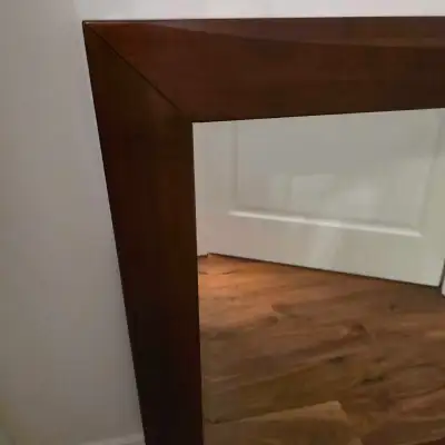 Large Square Wooden Wall Mirror, View more