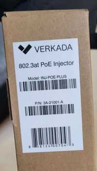  Verkada PoE Plus injector (802.3at) (INJ-POE-PLUS)