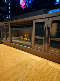 Like new tv/fireplace cabinet 