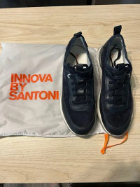 Santoni INNOVA lace-up low-top sneakers, Size US 10