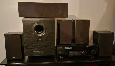 KENWOOD, JBL, POLK AUDIO SURROUND SOUND SYSTEM, View more