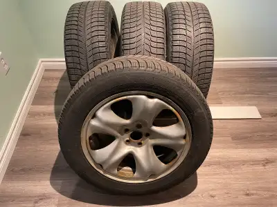 4 Michelin X-Ice Xi3 225/55R17 on steel 17” rims Low mileage use. Tires in good condition 8/32nds Se...