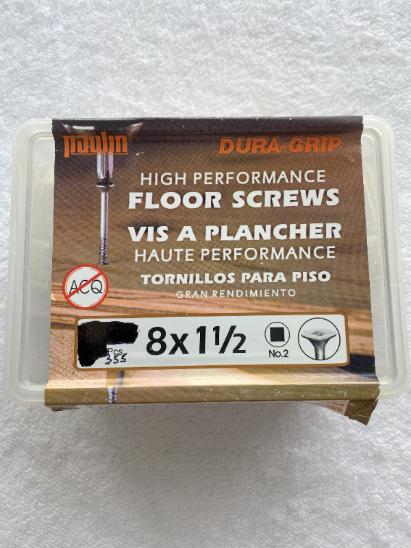 #8 x 1½” High Performance Floor Screws (355 pcs) in Hardware, Nails & Screws in Saskatoon