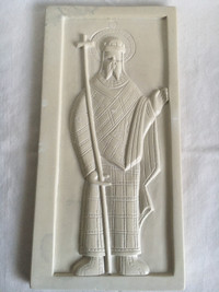 African Soapstone Saint Carving