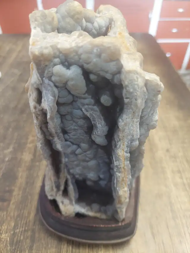 Fluorite formation on wood stand in Arts & Collectibles in Edmonton - Image 4