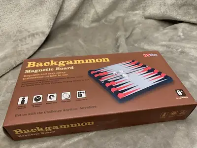This backgammon game is in great shape, comes complete and and is still in its original box. I am lo...