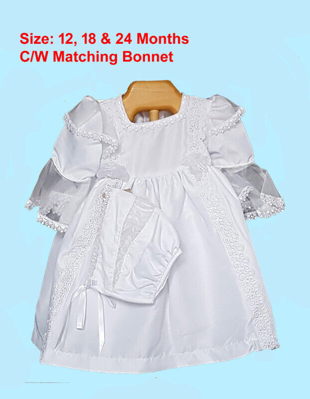 New/never been worn girl baptism gowns and christening dresses in Clothing - 6-9 Months in Mississauga / Peel Region - Image 2