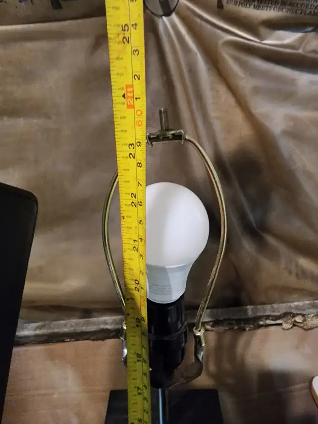 lamp wood shelf light table desk indoor lighting, no shade in Indoor Lighting & Fans in Oakville / Halton Region - Image 8