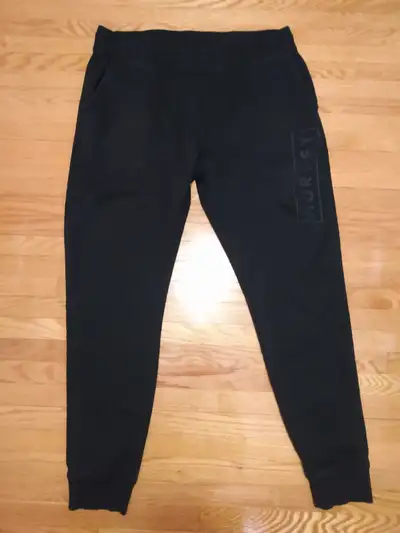 Men's black jogger / athletic / track pants in a size XL, Hurley brand. No drawstring. Features two...