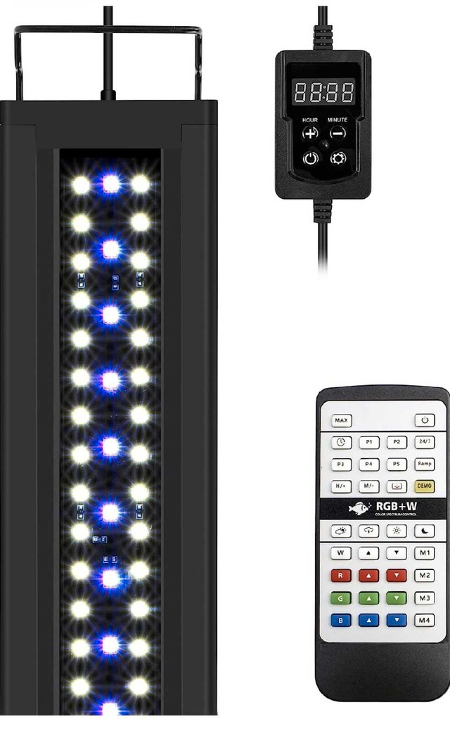 NICREW RGB+W 24/7 LED Aquarium Light with Controller in Other in City of Toronto