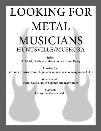 looking to find someone to play metal music, View more