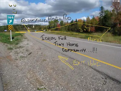 ......COMMERCIAL LAND IS located BLOOMFIELD RIDGE RD at EXIT 166 EAST...off highway 1 east....Bloomf...