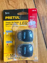 two LED  brand new bicycle lights