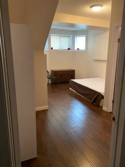 A bedroom washroom kitchen to rent Tamarack, August 1, basement