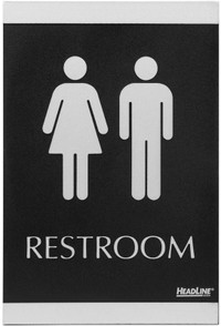 Sign "Restroom" from Headline Sign Century Series ADA