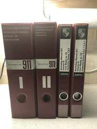 PORSCHE 911 FACTORY MANUALS (FOUR) I, II, III & IV