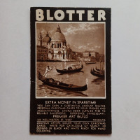 Vintage Premier Art Guild Toronto Christmas Advertising Blotter