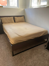 Queen Bed frame and mattress 