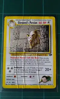 Pokemon Card Gym Challenge 8 Giovanni's Persian