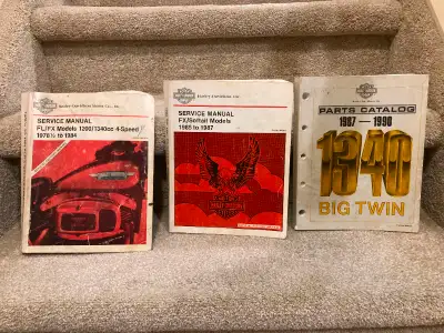 Harley Davidson 1998 And Earlier Service Manuals & Specialty Tools & Some Misc Parts PHONE CALLS ONL...