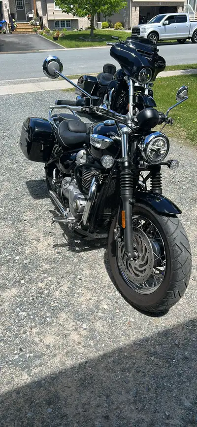 Excellent condition, needs nothing but a rider. Has metone x pipe and hitchcox slip ons. 2 windscree...