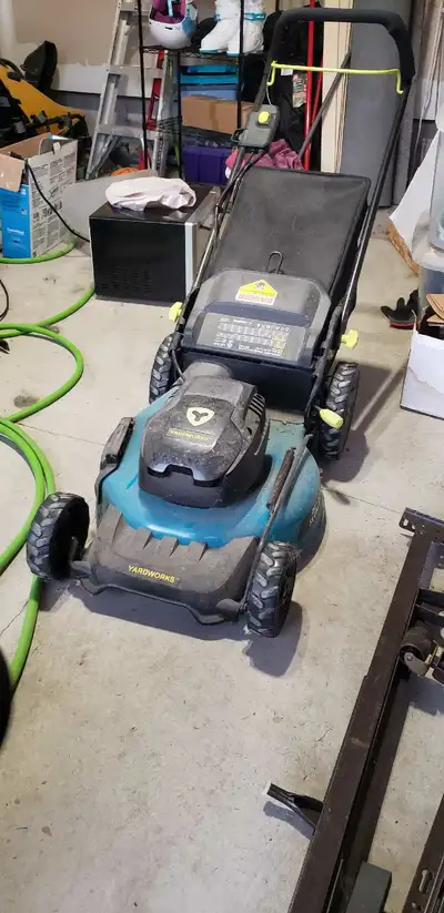 Yardworks Corded Lawnmower , View more