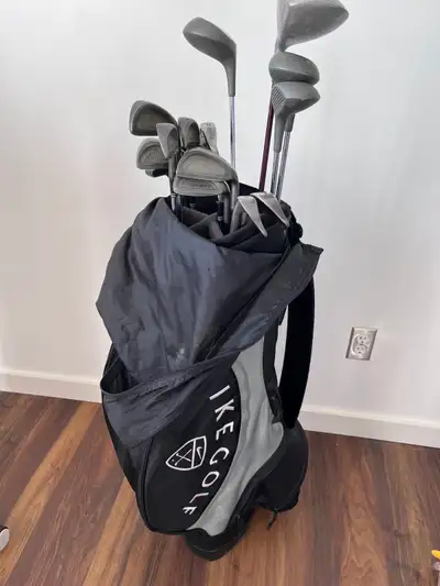 Nike Golf bag, Spalding & Wilson clubs, View more