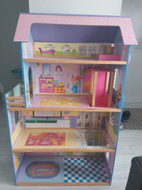Large wooden barbie/doll house. 40$ obo pickup only. SF PF home