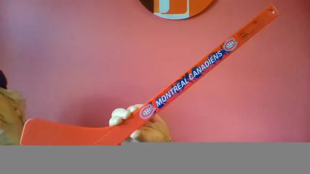 MONTREAL CANADIENS plastic mini HOCKEY STICK 19 1/2" long in Arts & Collectibles in Winnipeg - Image 3