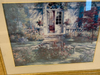 View of the garden print